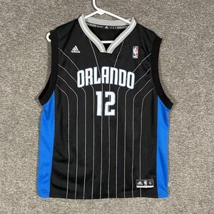 Orlando Magic Jersey Mens XL‎ (Fits L) Black NBA Basketball Adidas Dwight Howard